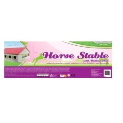 Kids Globe Ridehus med 3 hestebokse - (Mlestok 1:32) - HURTIG LEVERING!