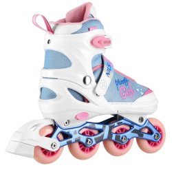 NILS Princess White - Inliners rulleskjte - Justerbar over 4 skonumre