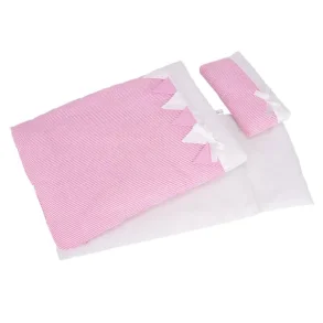 Danaleg Dynest Pink Stribe - Til dukkevognen - HURTIG LEVERING