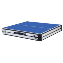 Mini bordtennisbord BLUE LINE 150 x 67 cm med foldbart ALU-Stel - inkl. 2 bat - HURTIG LEVERING