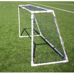 Fodboldml i STL med DOBBELT overlgger 244x180cm - MEGET stabilt pga dobbelt overlgger &amp; samling