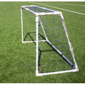 Fodboldml i STL med DOBBELT overlgger 244x180cm - MEGET stabilt pga dobbelt overlgger & samling