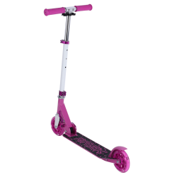 RASK 120 mm Pink lbehjul - Med LED-lys i hjulene - HURTIG LEVERING - Til brn fra 4 r