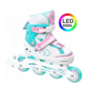 Raven LIA Inliners Rulleskjte med LED lys i forhjul - Justerbar over hele 4 Sko-numre! 