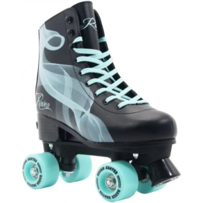 Raven Serena Side-by-Side Rulleskjte Black/Mint - Justerbar over hele 4 Sko-numre! 