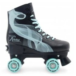 Raven Serena Side-by-Side Rulleskjte Black/Mint - Justerbar over hele 4 Sko-numre! 