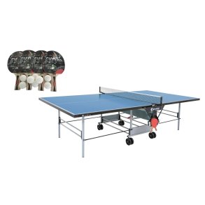 Sponeta Sport Line - FRI FRAGT - Udendrs bordtennisbord med 4 bat og 8 bolde - HURTIG LEVERING