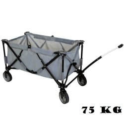 Mesh Trolley Trkvogn - Sammenklappelig trkvogn med punkterfri gummihjul og masser af plads!