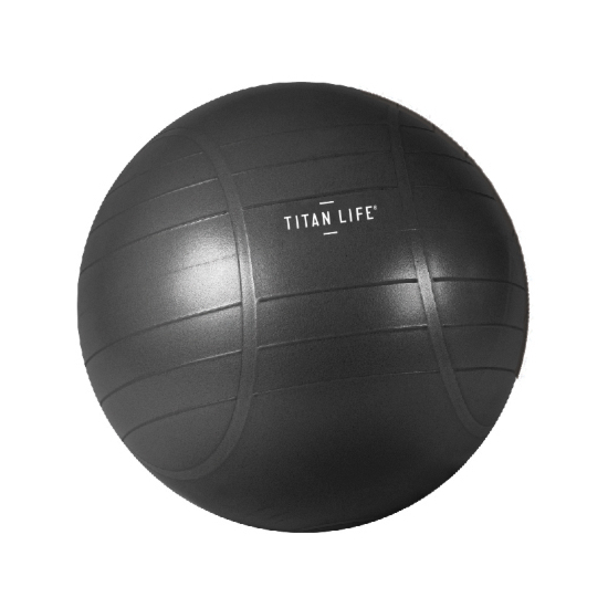 Se TITAN LIFE PRO Gymball 75 cm - FRI FRAGT - Antiburst - Velegnet til privat og kommerciel brug hos HomeX.dk