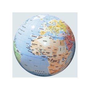 Globus Caly 42 cm Political World - ogs god som BADEBOLD - Fin kvalitet!