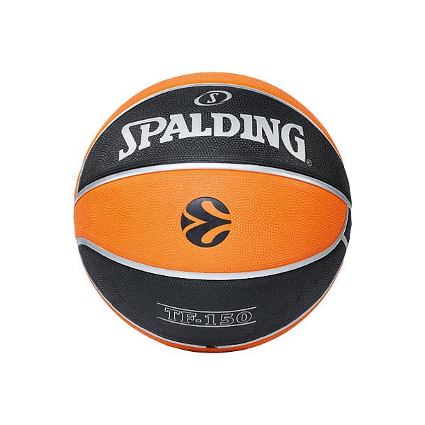 Spalding TF-150 Euroleague - FRI FRAGT - Outdoor basketbold - str. 5 (junior) - HURTIG LEVERING!