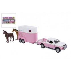 Kids Globe Mitsubishi m/heste og trailer 
