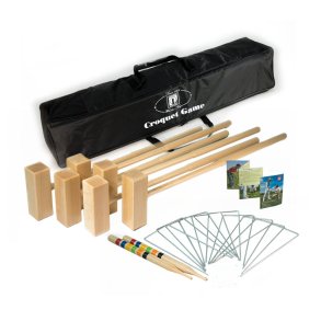 Semi Professionelt Kroket - FRI FRAGT - til 6 spillere m/nylontaske - HURTIG LEVERING!