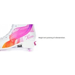 Raven Serena Side-by-Side Rulleskjte Pink - Justerbar over hele 4 Sko-numre! 