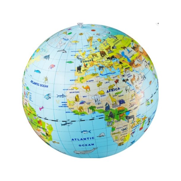 Globus Caly 42 cm Marvels of the World - ogs god som BADEBOLD - Fin kvalitet!