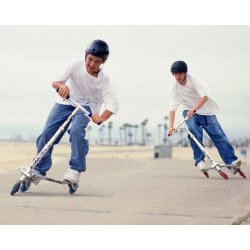 Trikke 5 Slv m/bl hjul - Super sjov - SUPERPRIS!