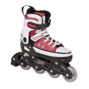 Canvas Inliners - Klassisk & Cool rulleskjte i flot rd farve - HURTIG LEVERING!